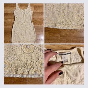 Stunning white beaded 90’s Vivianne Tam mini dress